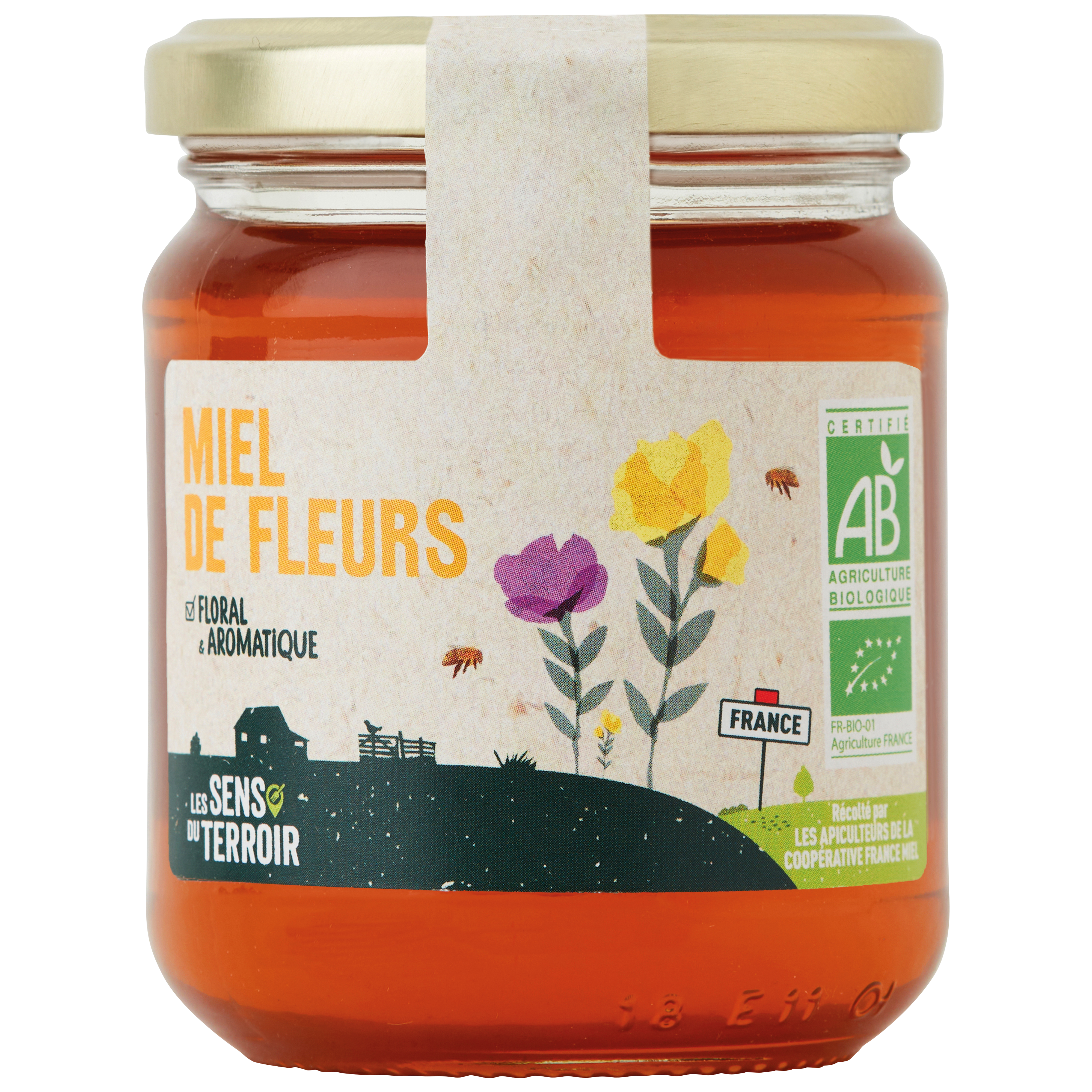 Les Sens du Terroir - Miel de fleurs BIO 250 g - Les Sens du Terroir