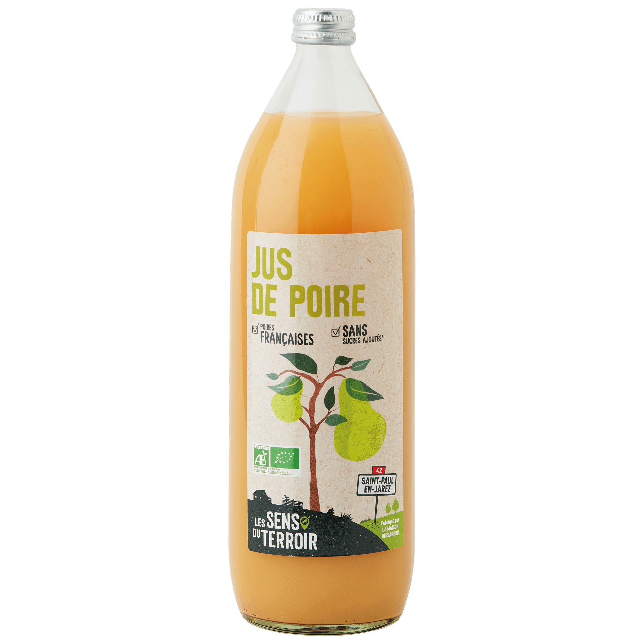 Les Sens du Terroir - Jus de poire BIO 1 L - Les Sens du Terroir - Image 1