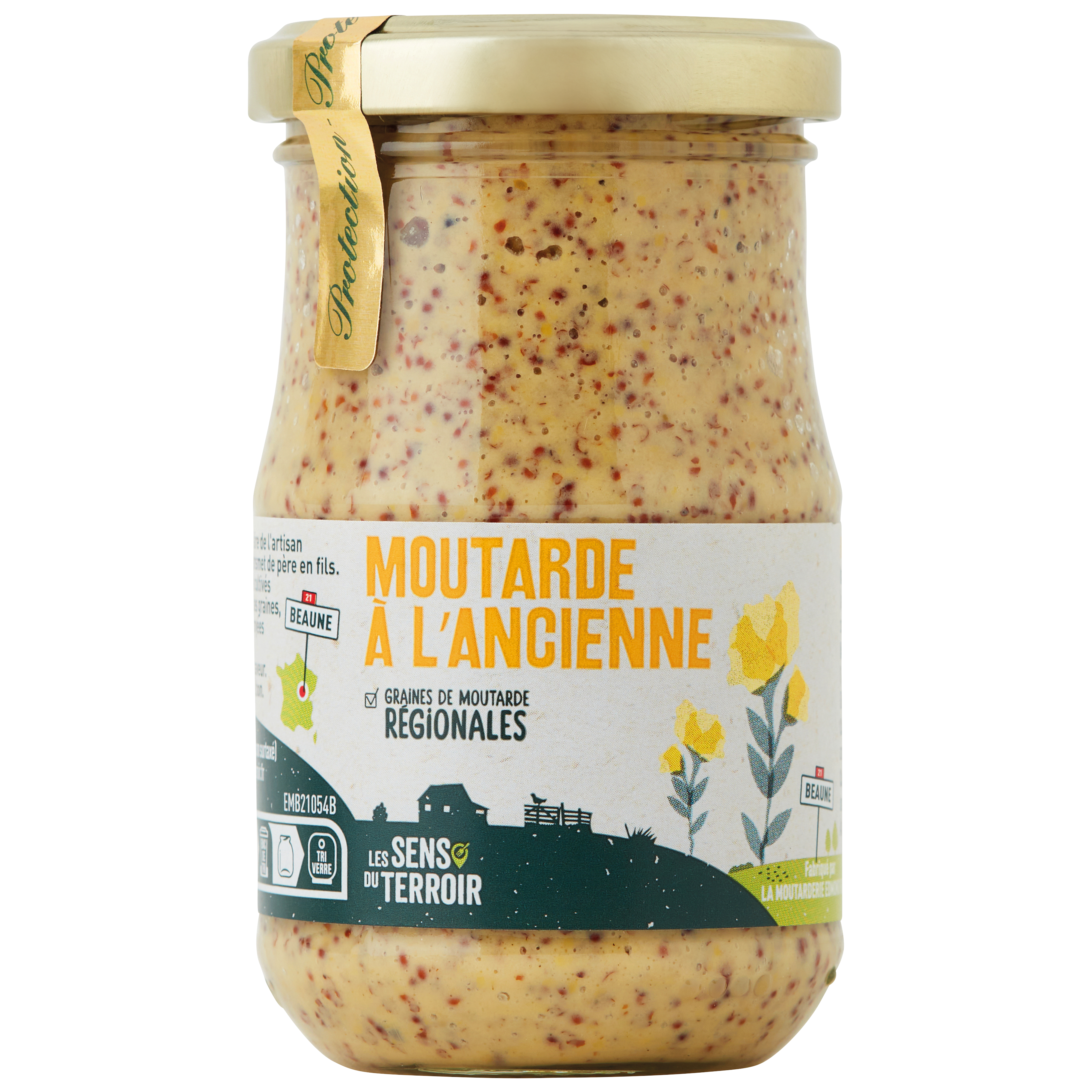 Les Sens du Terroir - Moutarde à l'ancienne 205 g - Les Sens du Terroir - Image 1
