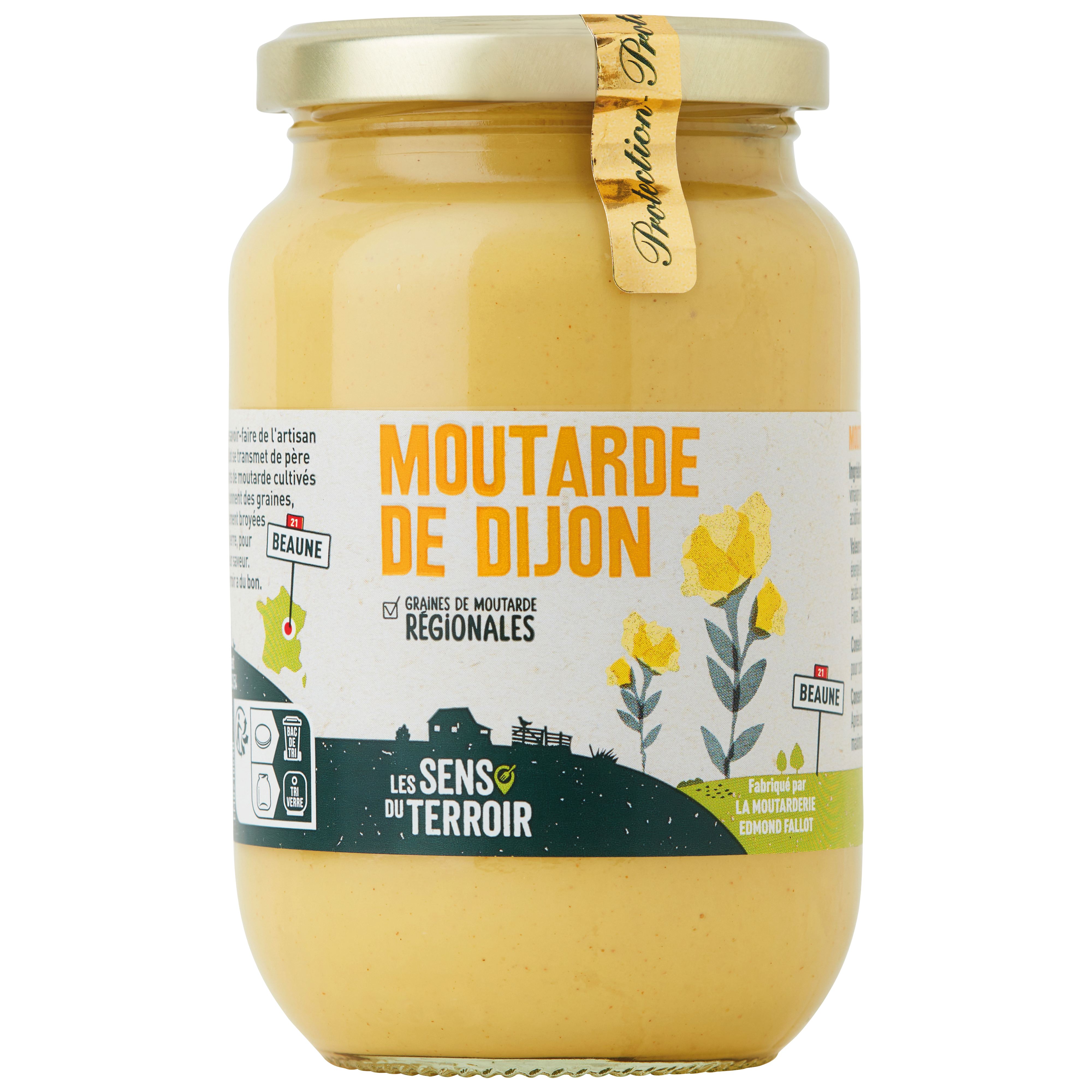 Les Sens du Terroir - Moutarde de Dijon 390 g - Les Sens du Terroir