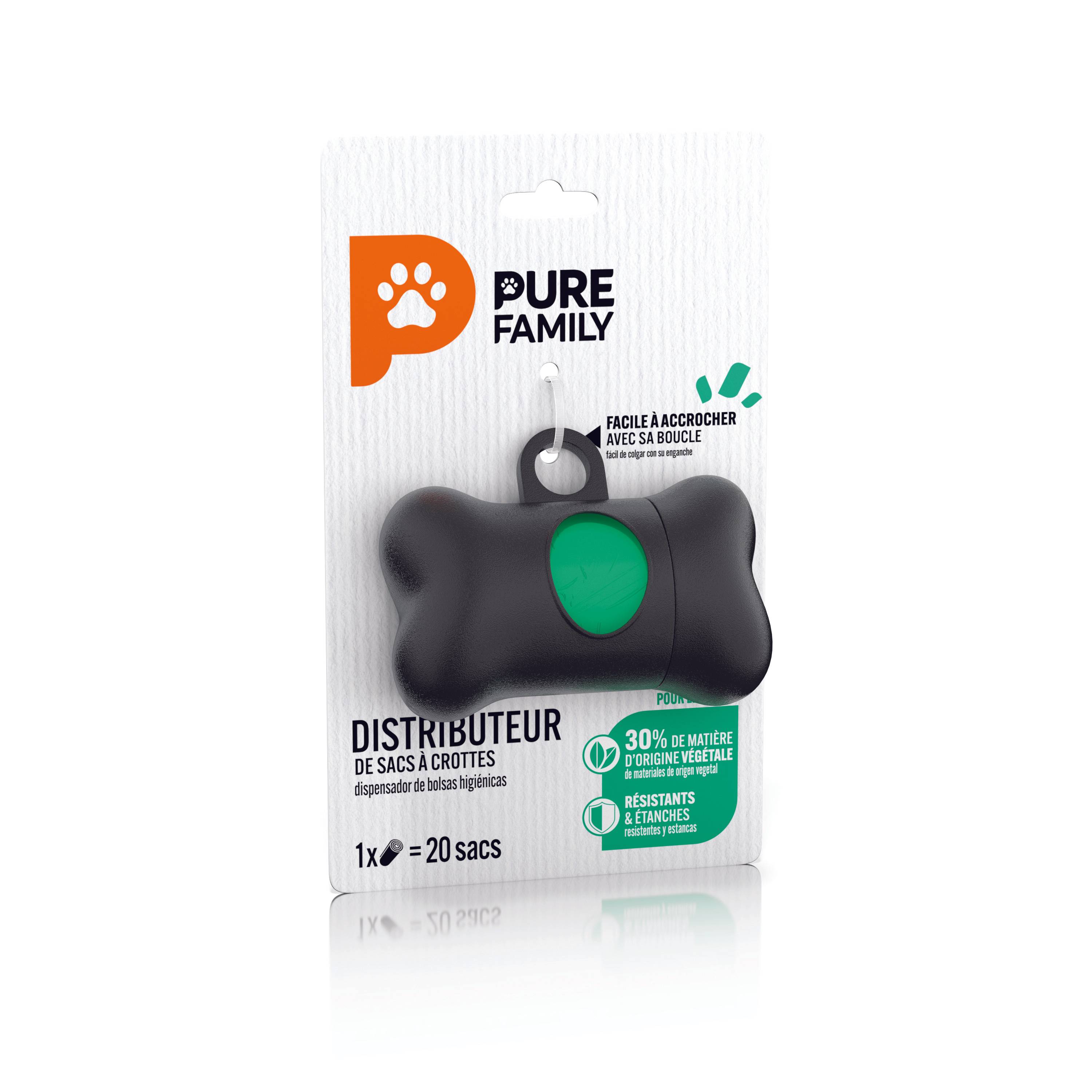 Pure Family - Distributeur de sacs à crottes en forme d'os - PURE FAMILY - Image 2