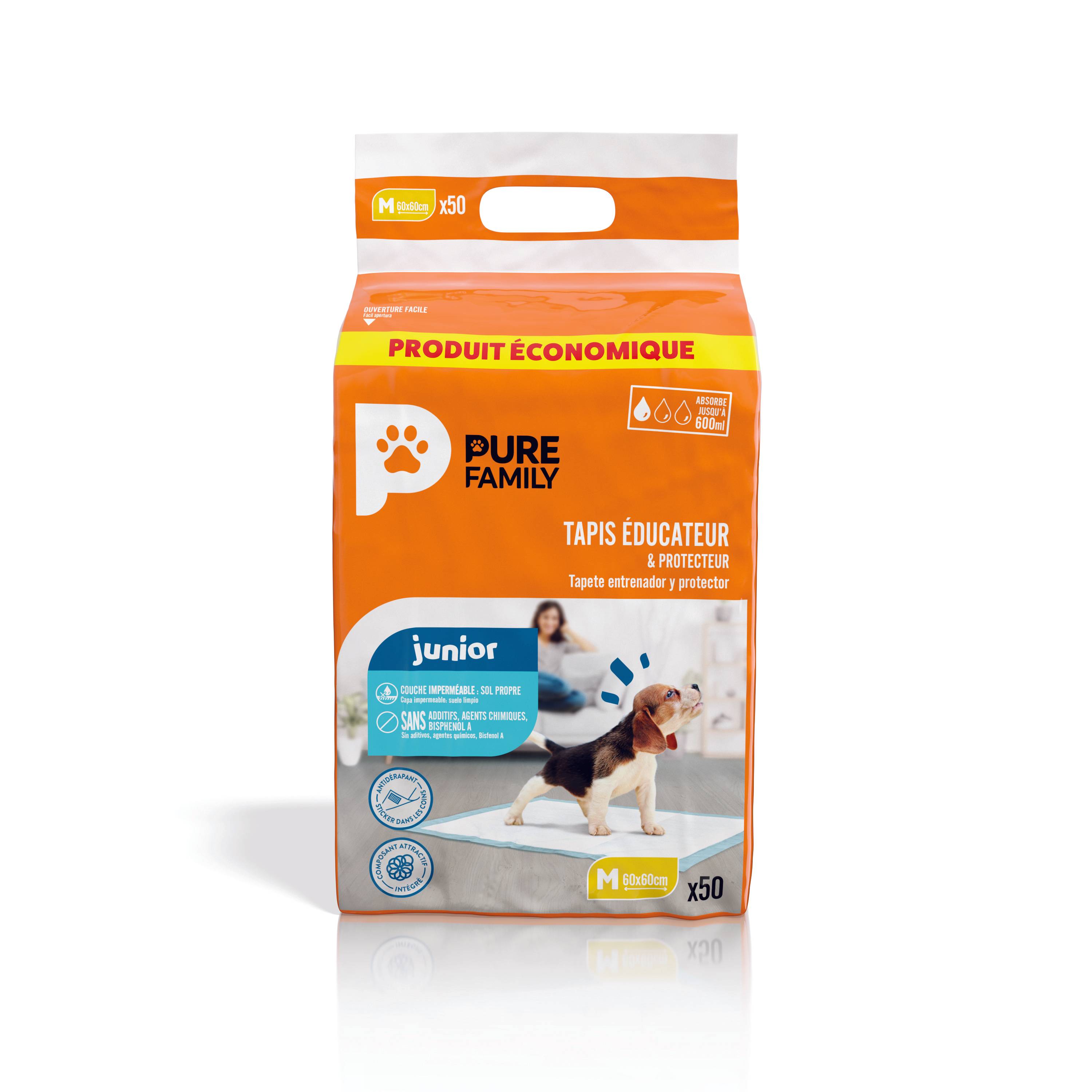 Pure Family - Tapis Educateur Taille M Economique x 50 - Pure Family - Image 2