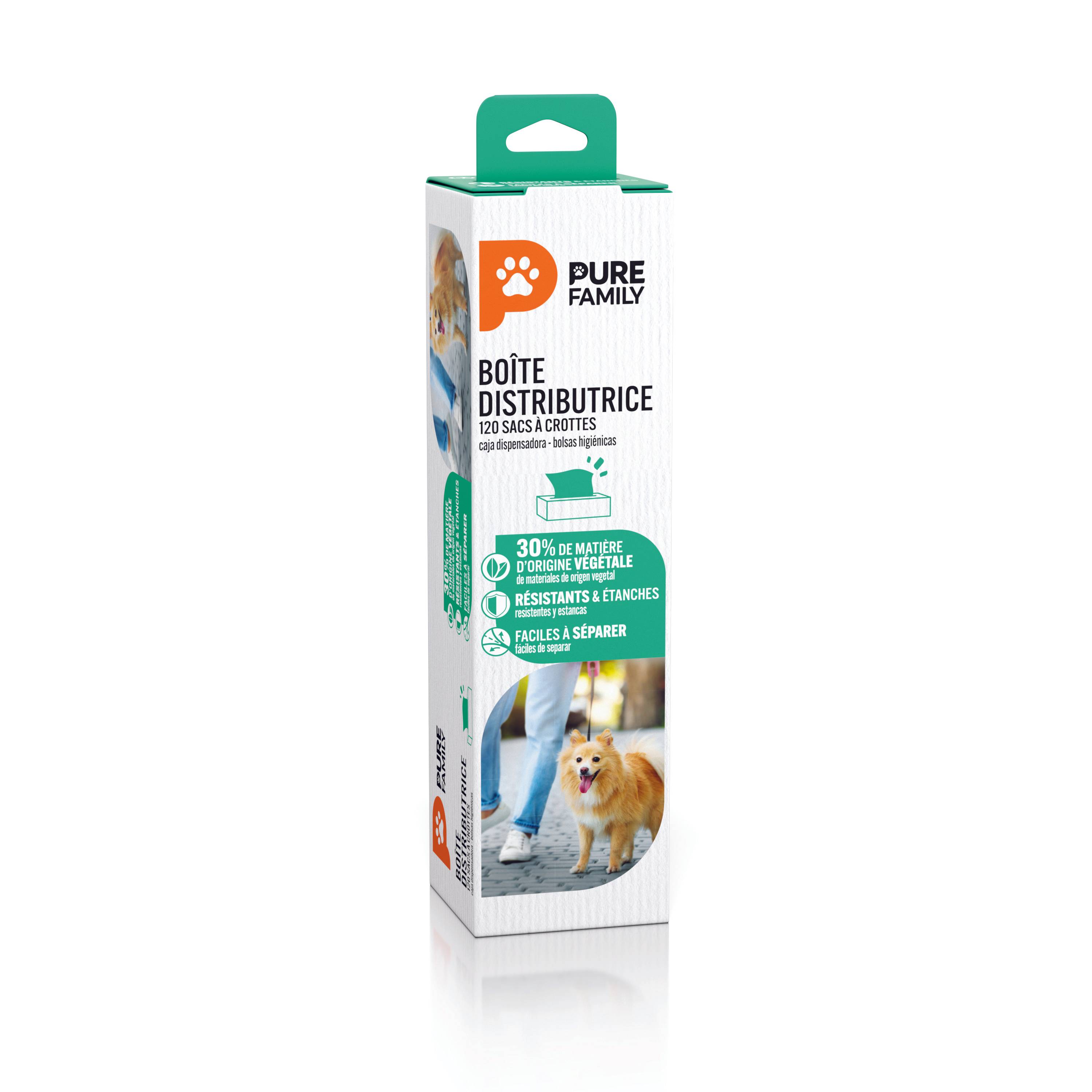 Pure Family - Boite distributrice sacs à crottes x 120 - Pure Family - Image 2