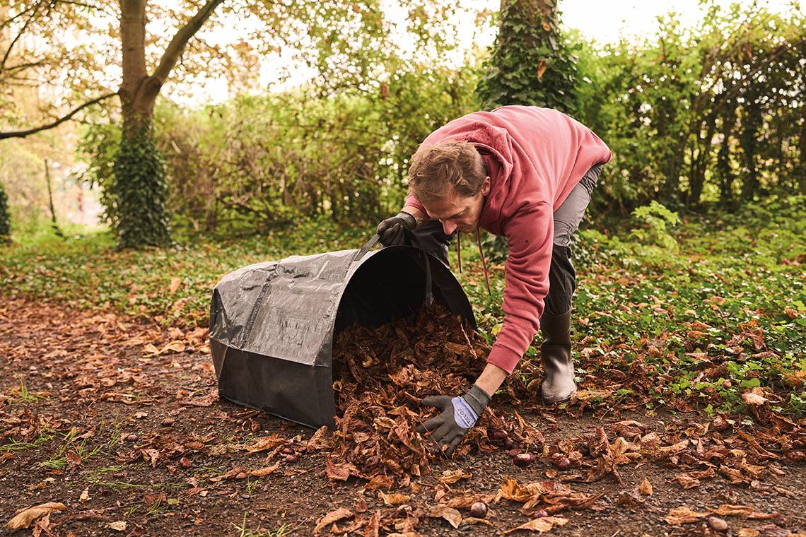 Ecloz - Sac de jardin pelle 150 L, ouverture Ø 55 x L 75 cm - ECLOZ