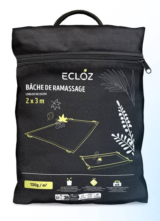 Ecloz - Bâche de ramassage plastique vert 2x3 m - ECLOZ - Image 3