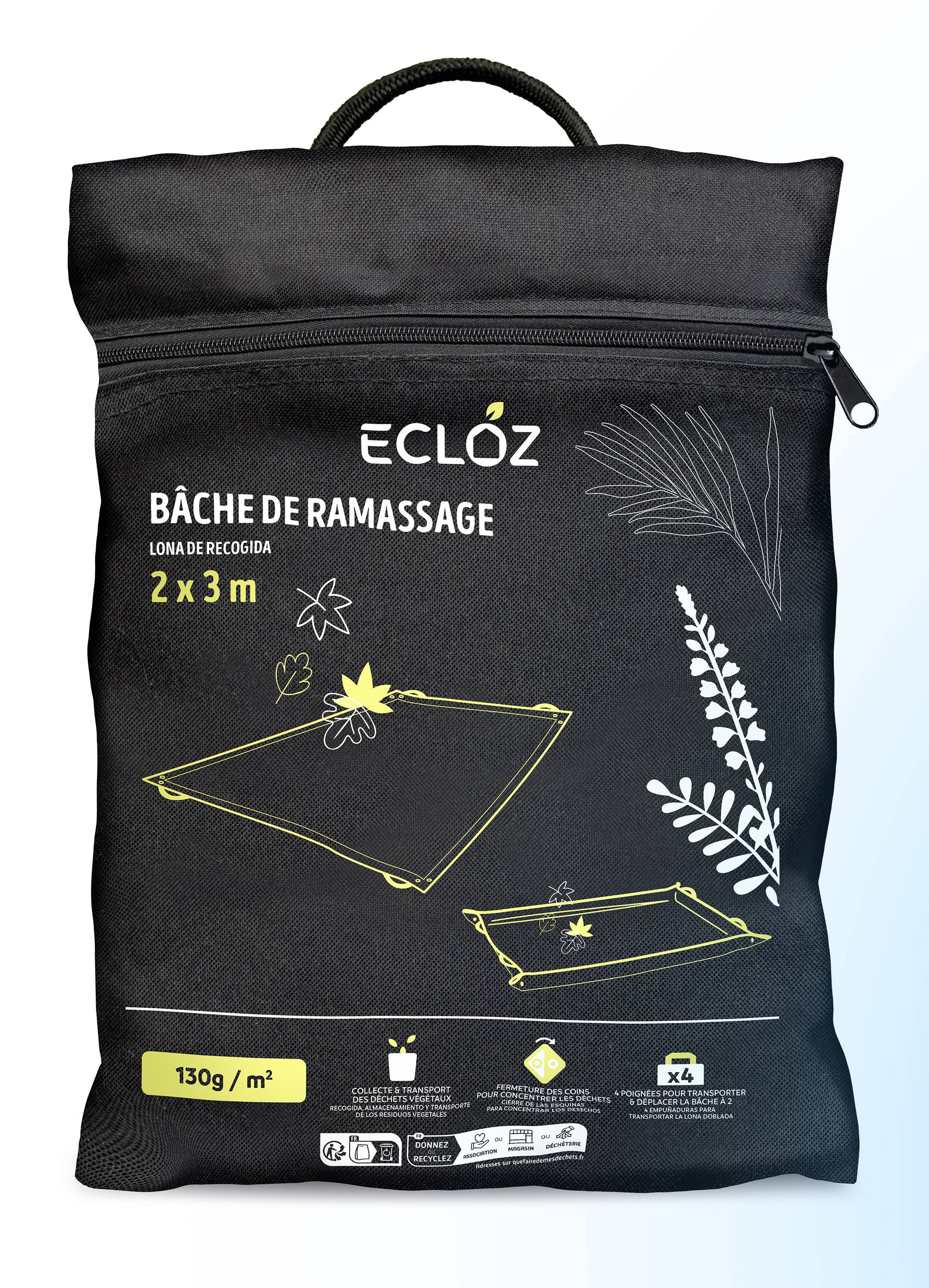 Ecloz - Bâche de ramassage plastique vert 2x3 m - ECLOZ - Image 2