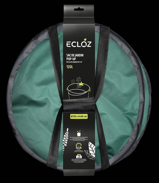 Ecloz - Sac de jardin pop-up 120 L, Ø 50 x H 60 cm - ECLOZ - Image 4