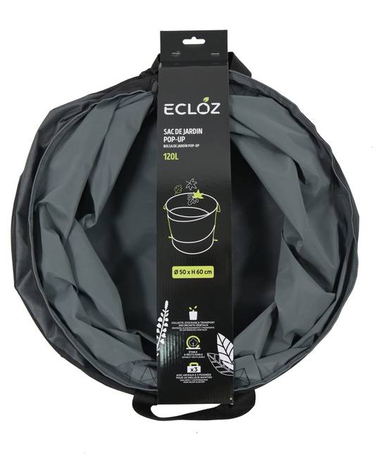 Ecloz - Sac de jardin pop-up 120 L, Ø 50 x H 60 cm - ECLOZ - Image 8
