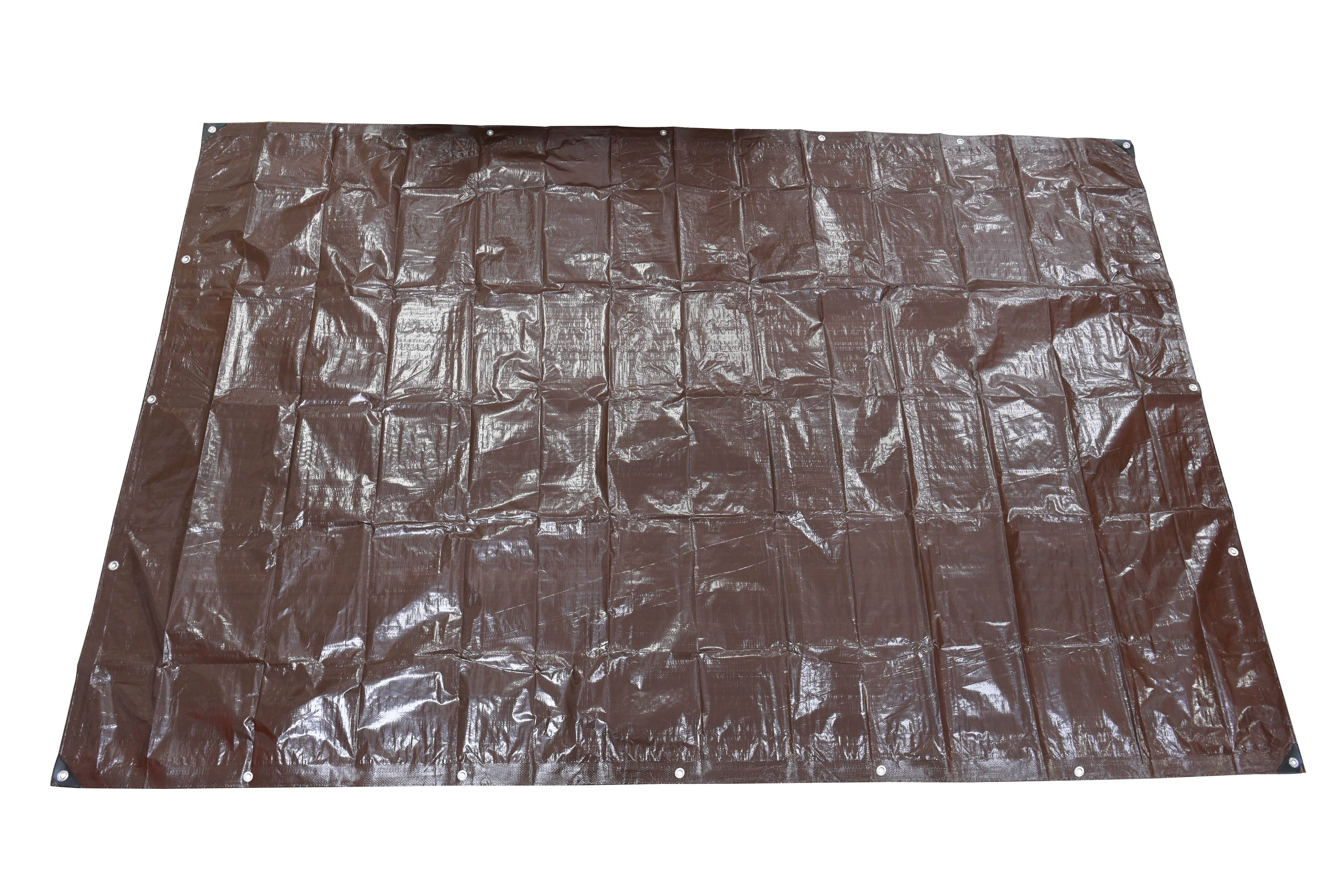 Ecloz - Bâche extérieure polyester Marron 6 x 4 m  - Ecloz