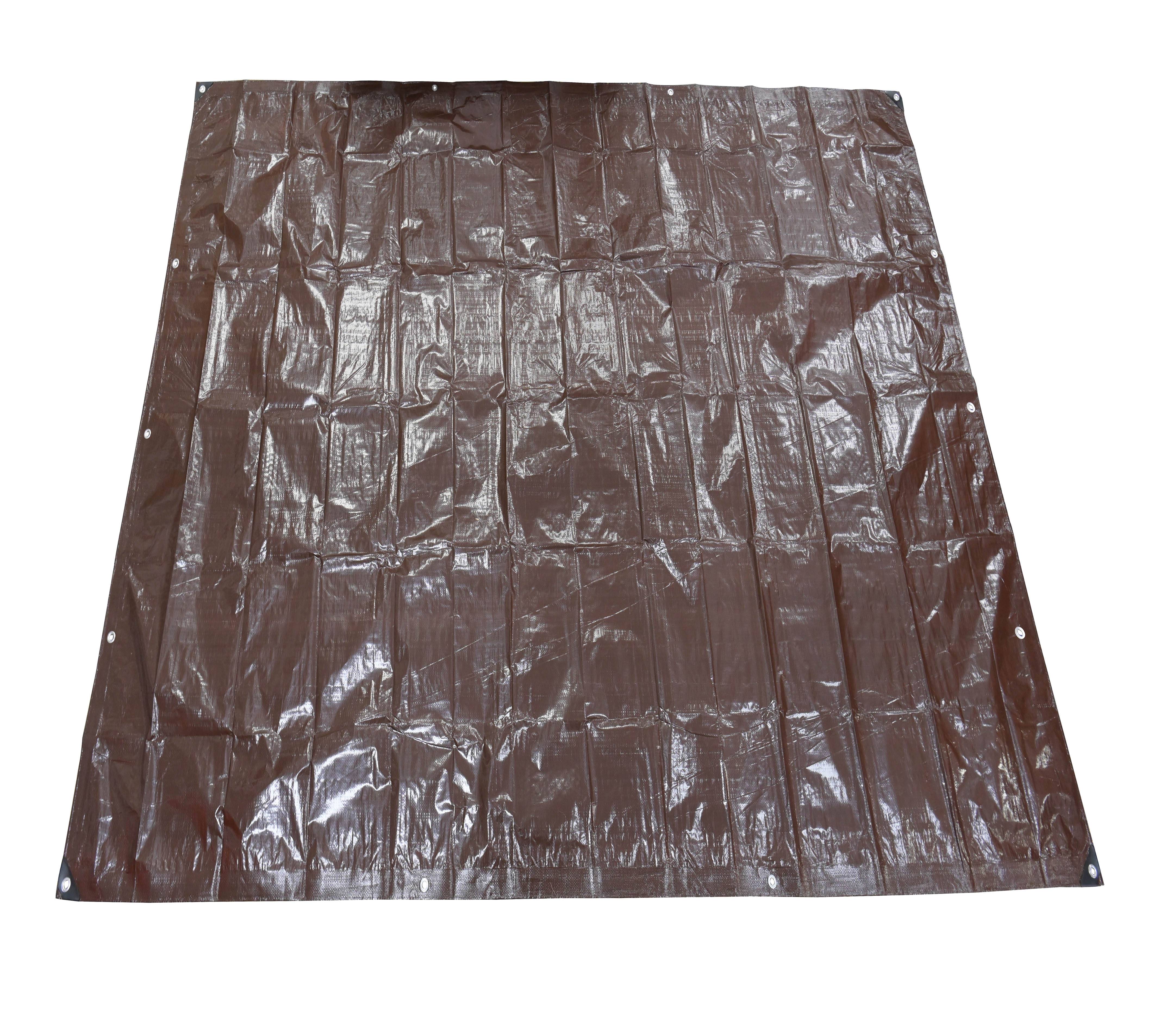 Ecloz - Bâche extérieure polyester Marron 4 x 3 m - Ecloz - Image 2