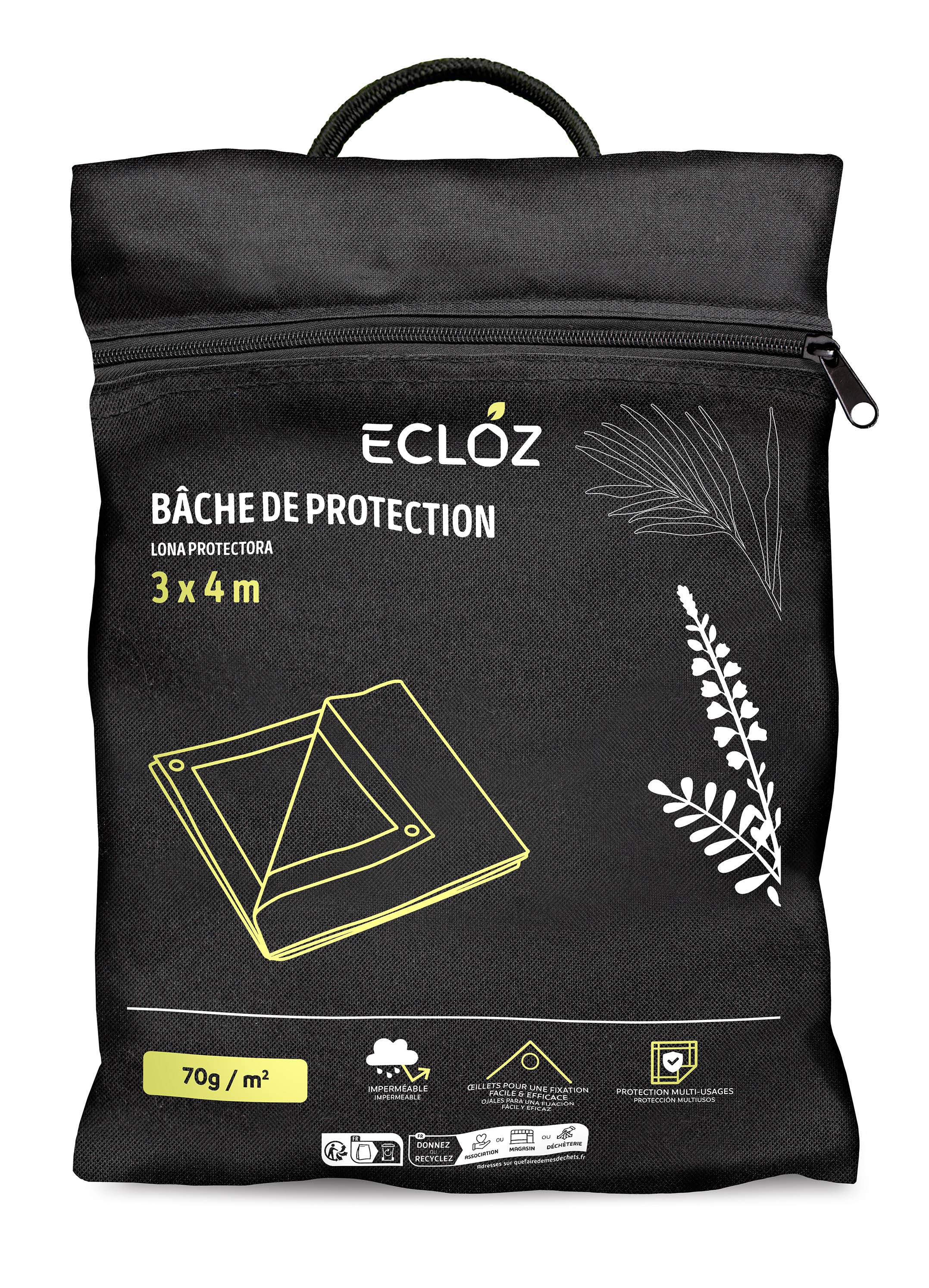 Ecloz - Bâche extérieure polyester Bleue 4 x 3 m - Ecloz