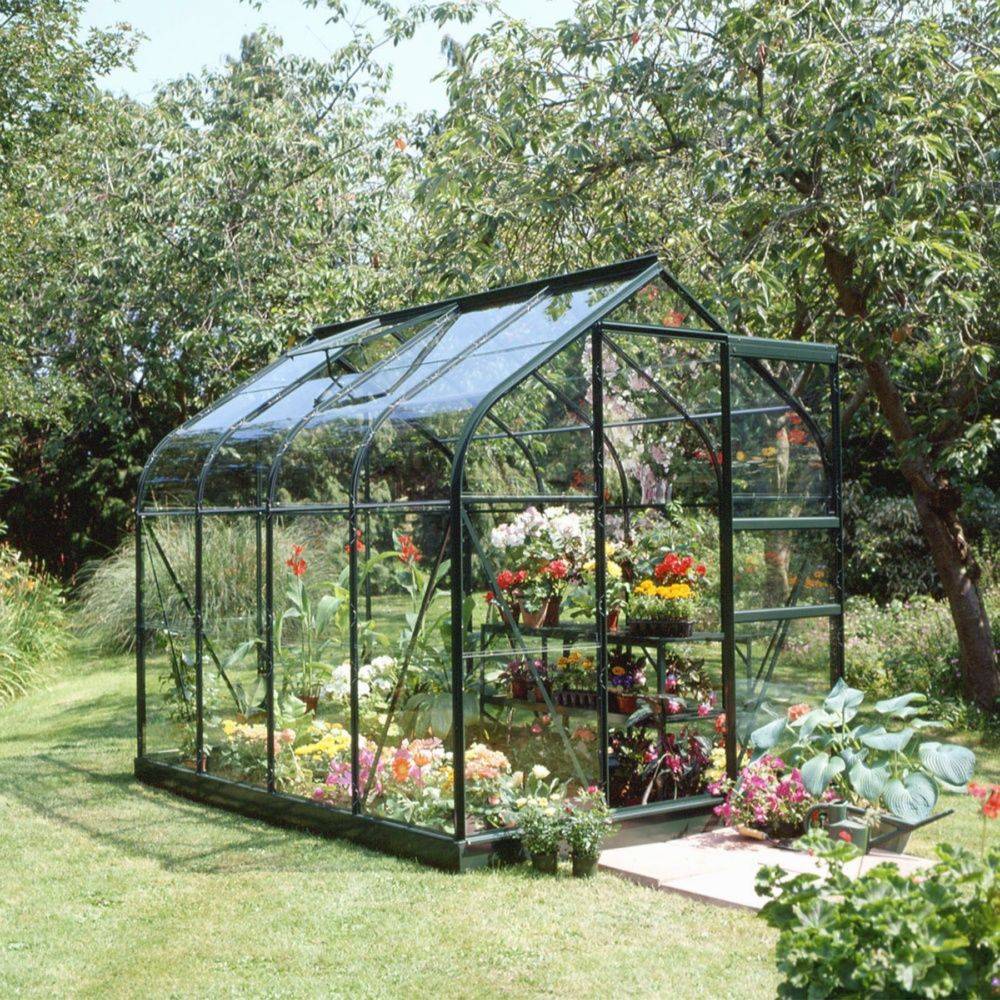 Halls - Serre de jardin Supreme verre trempé 5 m² vert - Halls - Image 1