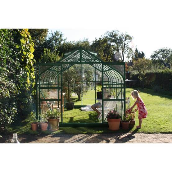 Halls - Serre de jardin Supreme verre trempé 11,4 m² + embase - Halls - Image 22