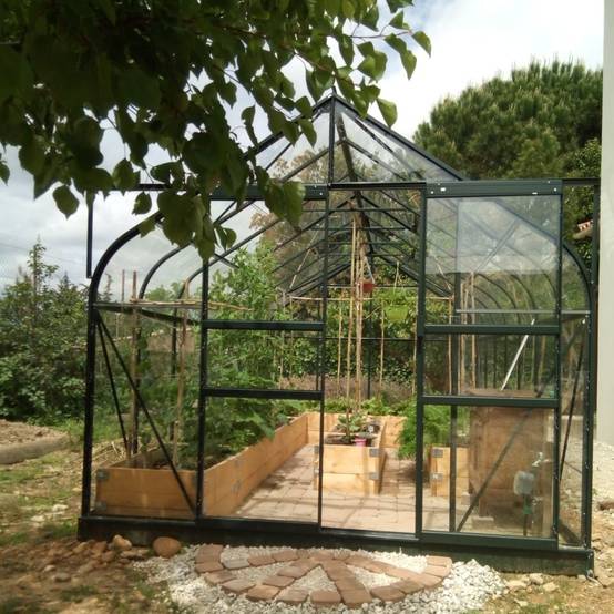 Halls - Serre de jardin Supreme verre trempé 11,4 m² + embase - Halls - Image 11