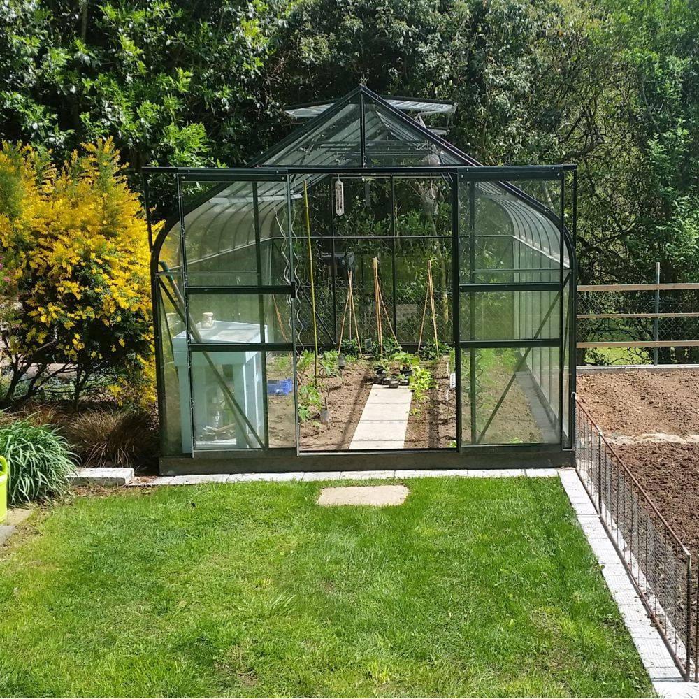 Halls - Serre de jardin Supreme verre trempé 11,4 m² + embase - Halls - Image 19