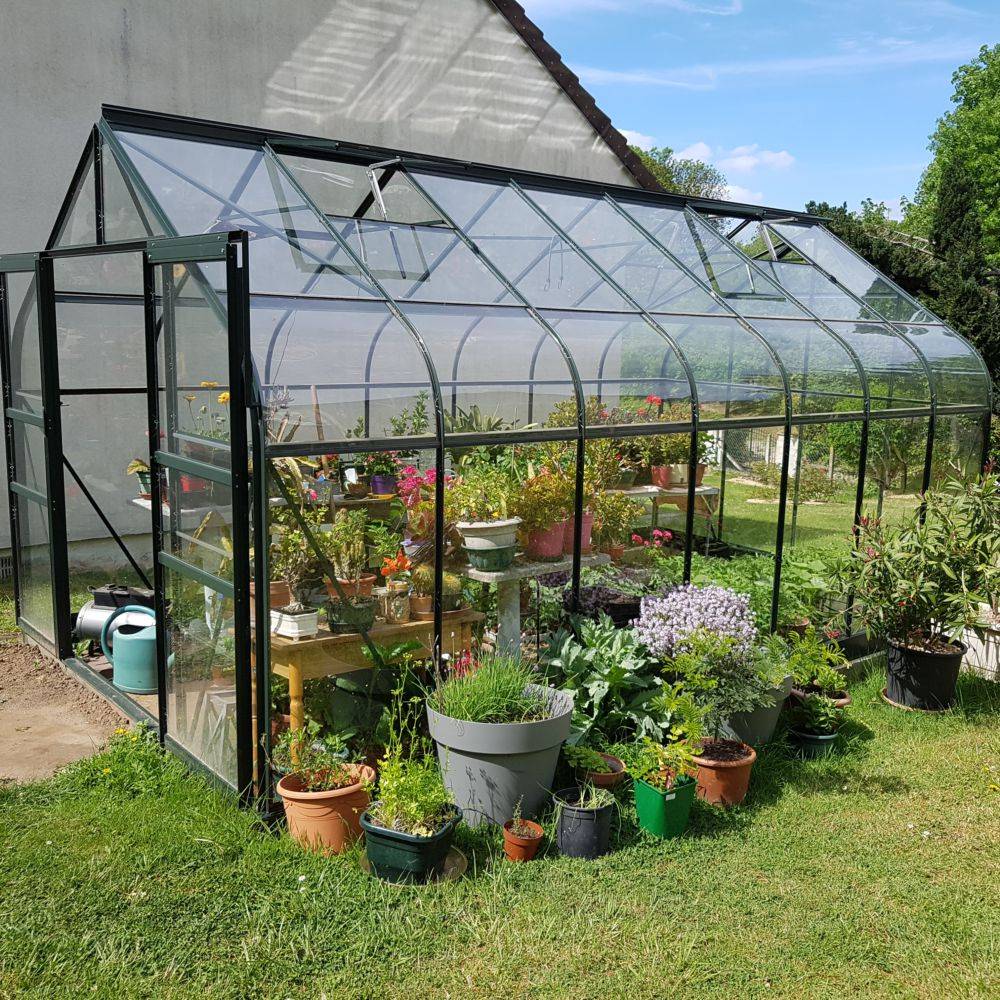 Halls - Serre de jardin Supreme verre trempé 11,4 m² + embase - Halls - Image 16