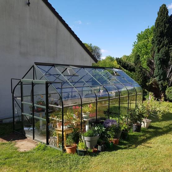 Halls - Serre de jardin Supreme verre trempé 11,4 m² + embase - Halls - Image 5