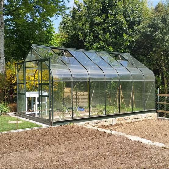 Halls - Serre de jardin Supreme verre trempé 11,4 m² + embase - Halls - Image 14