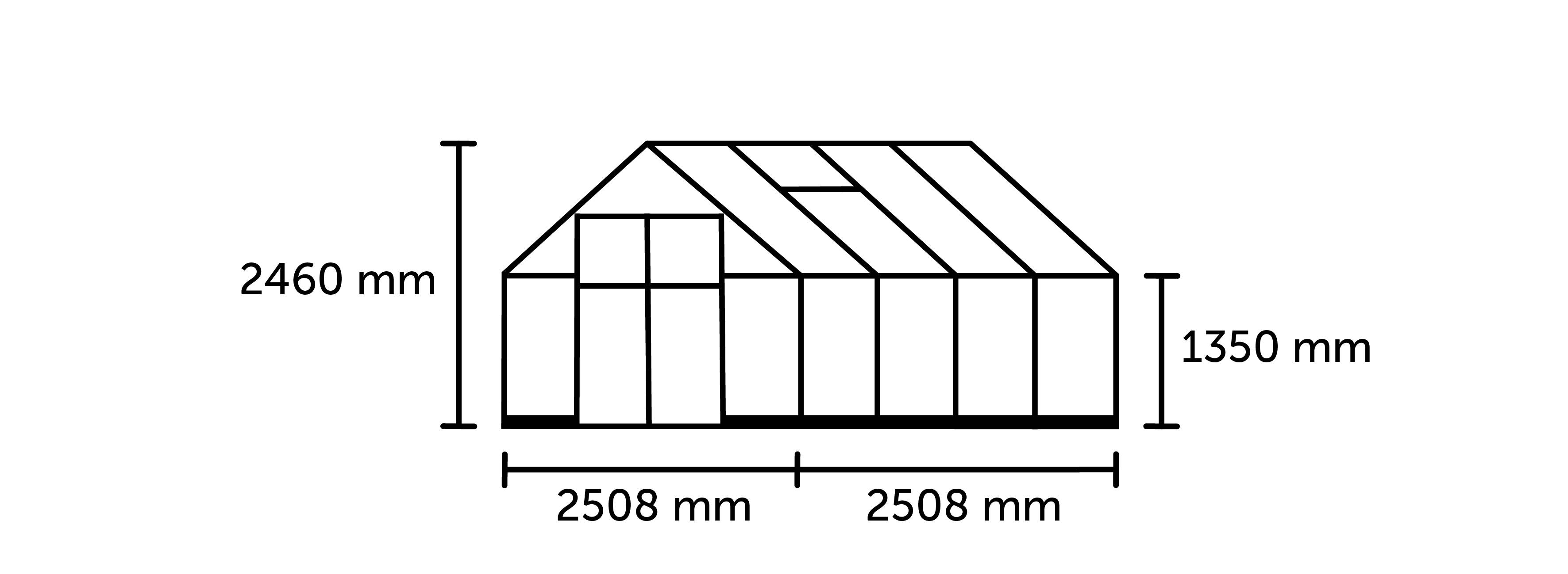 Halls - Serre de jardin verre trempé aluminium noir 6,3 m² Qube 8 - Halls - Image 7