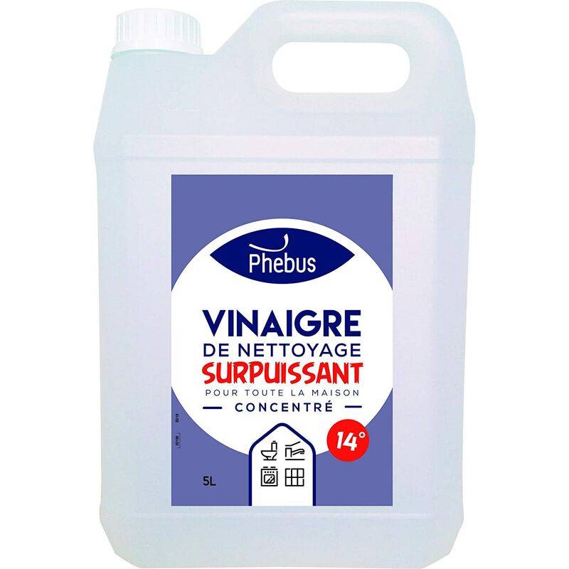 Vinaigre ménager surpuissant multi-matériaux blanc L.8.0 cm l.5.0 cm H.7.5 cm - Phebus - Image 1