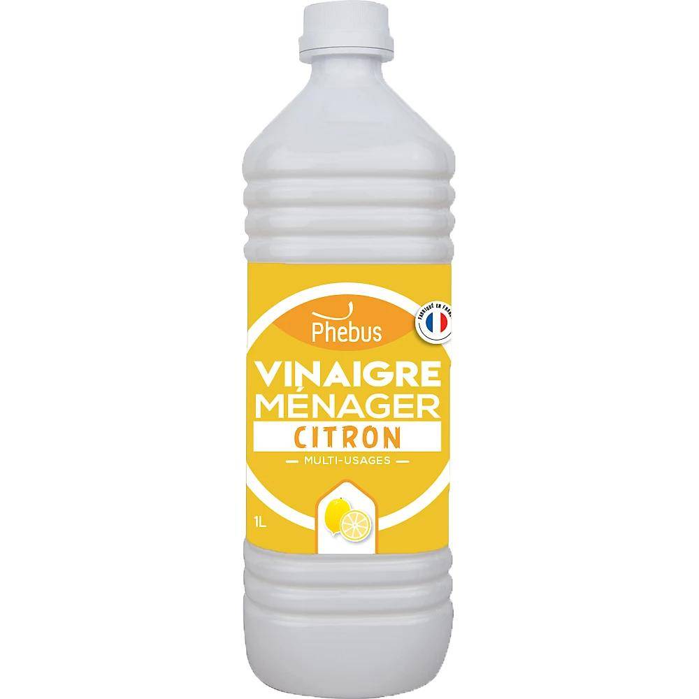 Vinaigre ménager nettoyant multi-usages citron L.5.0 cm l.8.0 cm H.7.5 cm - Phebus - Image 2