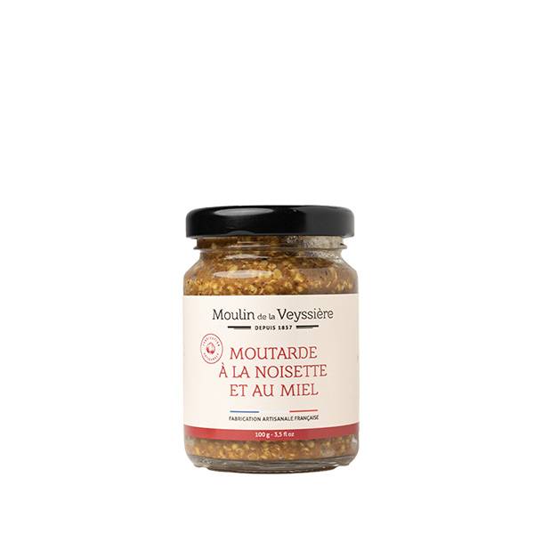 Moulin de la Veyssière - Moulin de la Veyssière - Moutarde à la noisette et au miel 100 g