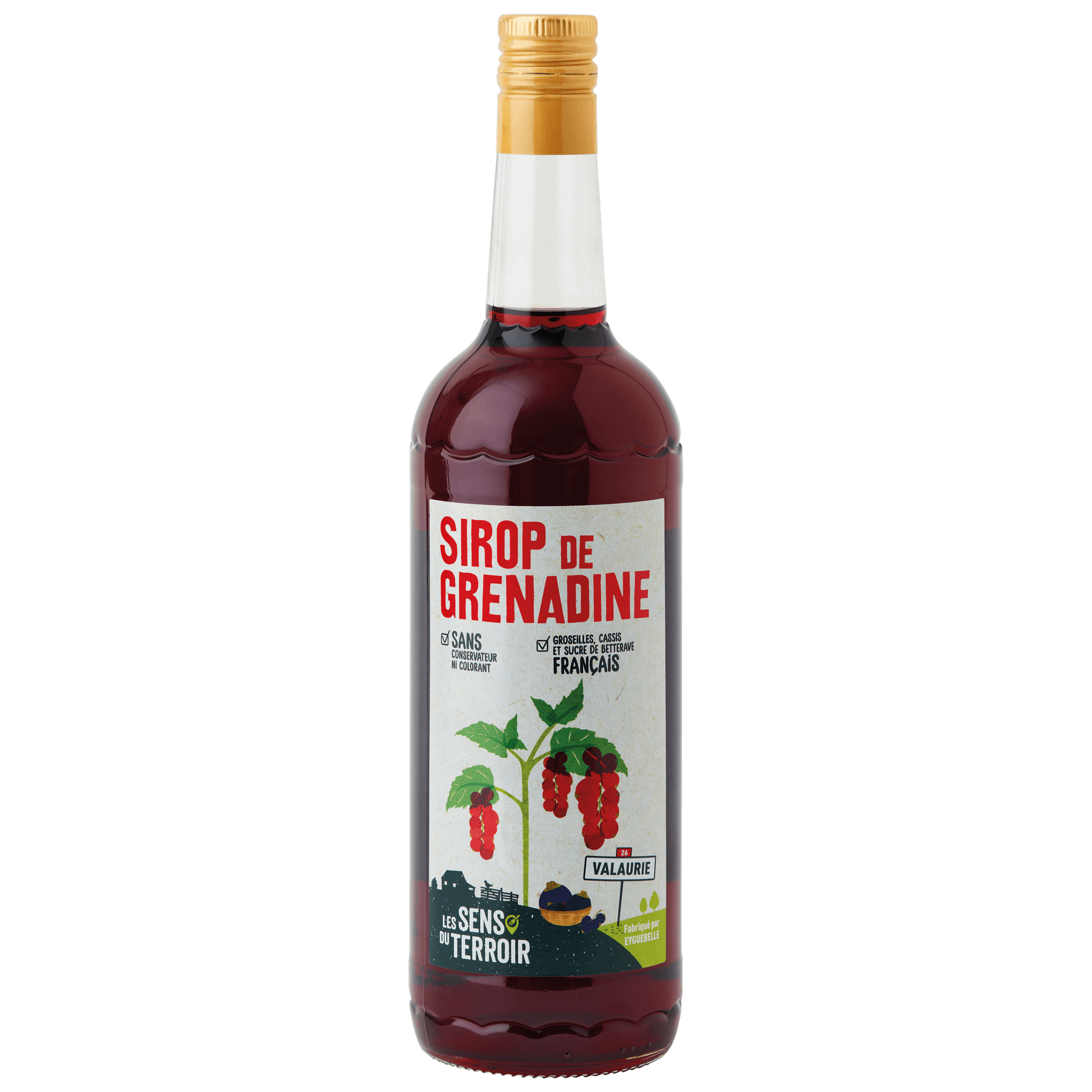Les Sens du Terroir - Sirop de grenadine 1 L - Les Sens du Terroir - Image 1