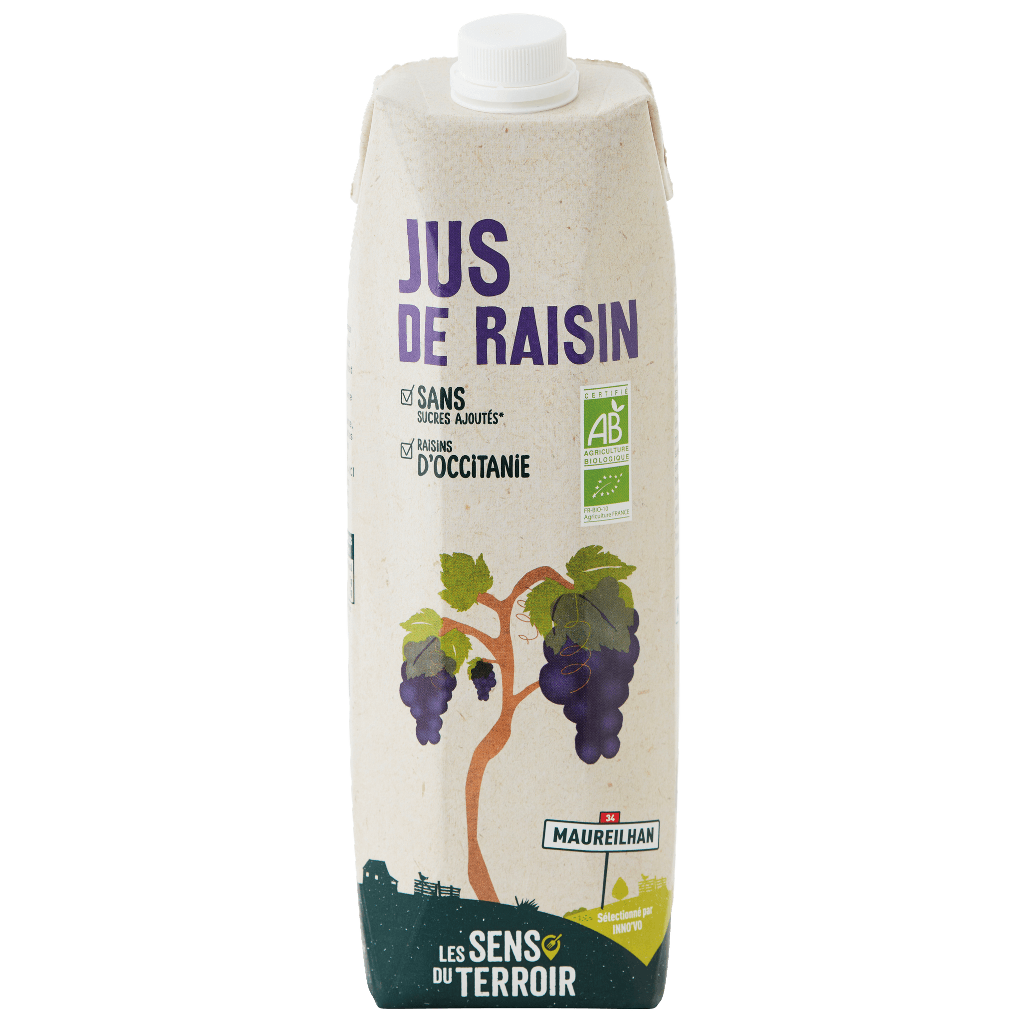 Les Sens du Terroir - Jus de raisin BIO 1 L - Les Sens du Terroir