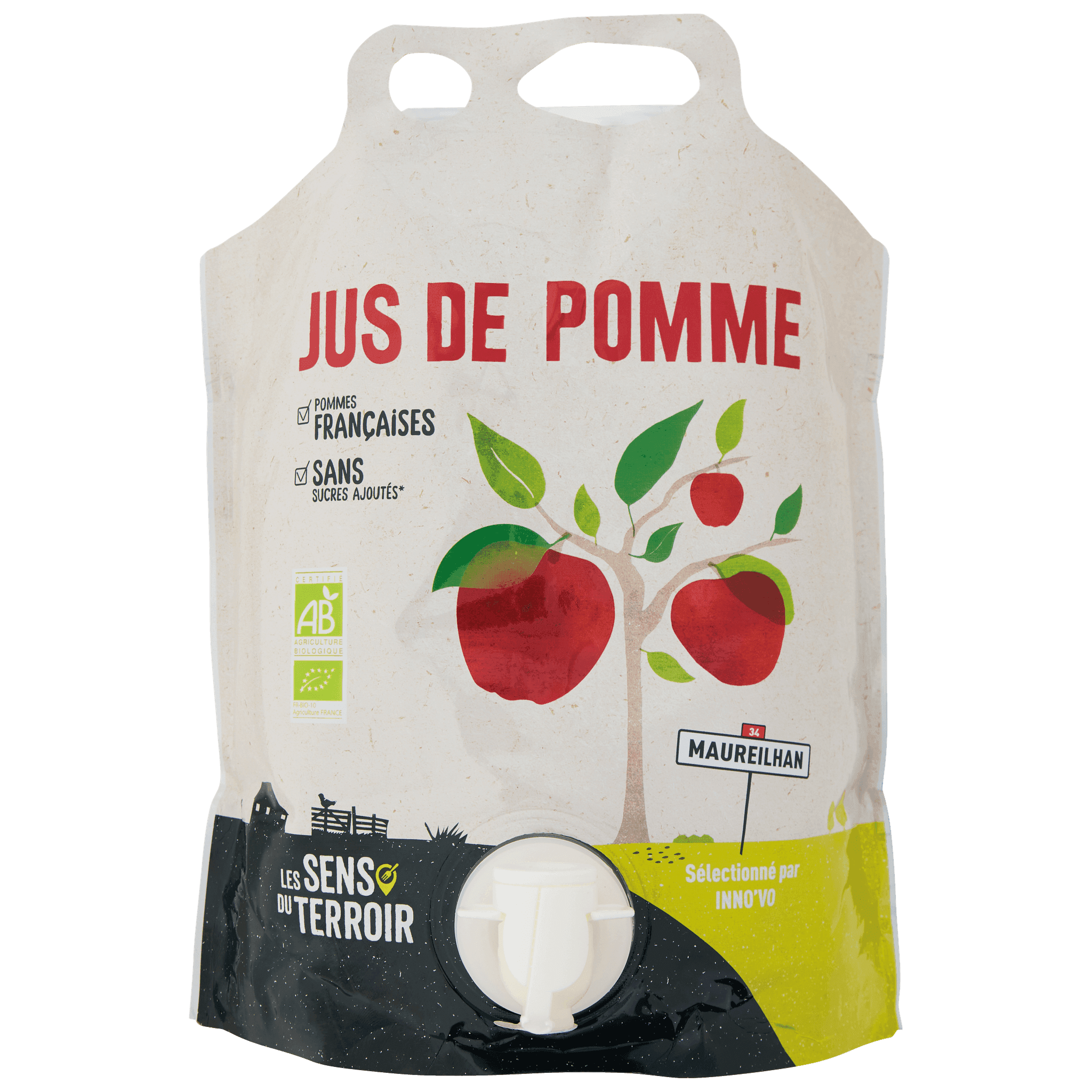 Les Sens du Terroir - Jus de pomme BIO 3 L - Les Sens du Terroir