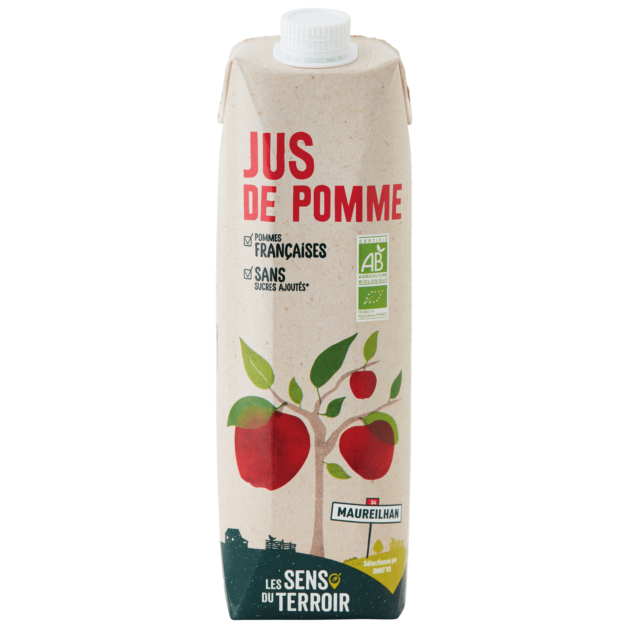 Les Sens du Terroir - Jus de pomme BIO 1 L - Les Sens du Terroir