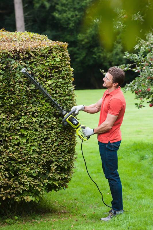 Taille-haies électrique en métal argenté L.60 cm modèle RHT6160RSPKC - Ryobi - Image 3