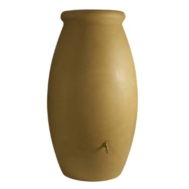 Belli - Récupérateur d'eau de pluie 500L robinet et collecteur inclus jarre PVC beige – BELLI - Image 6