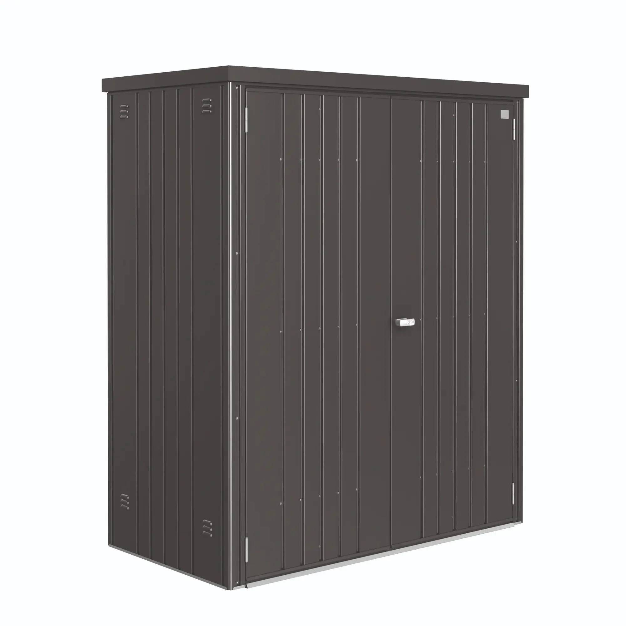 Armoire de jardin métal L155 H182,5 cm Biohort gris foncé - Image 4