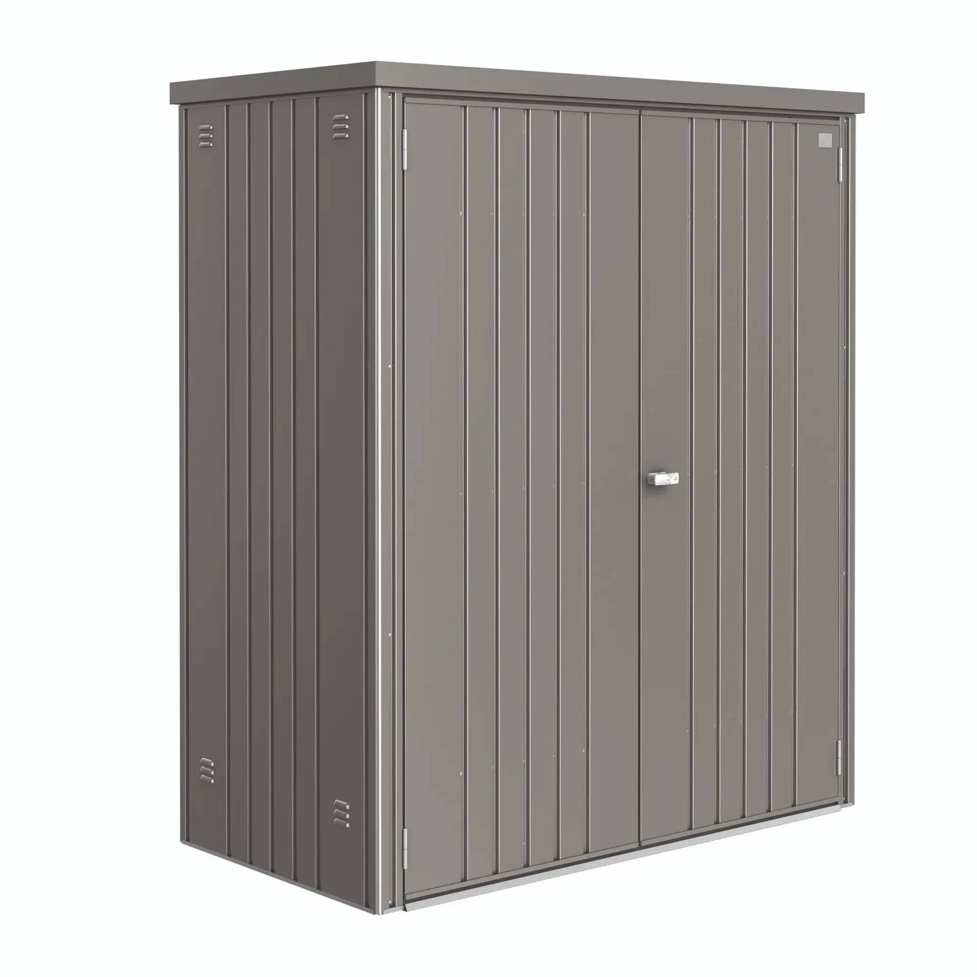 Armoire de jardin métal L155 H182,5 cm Biohort gris - Image 4