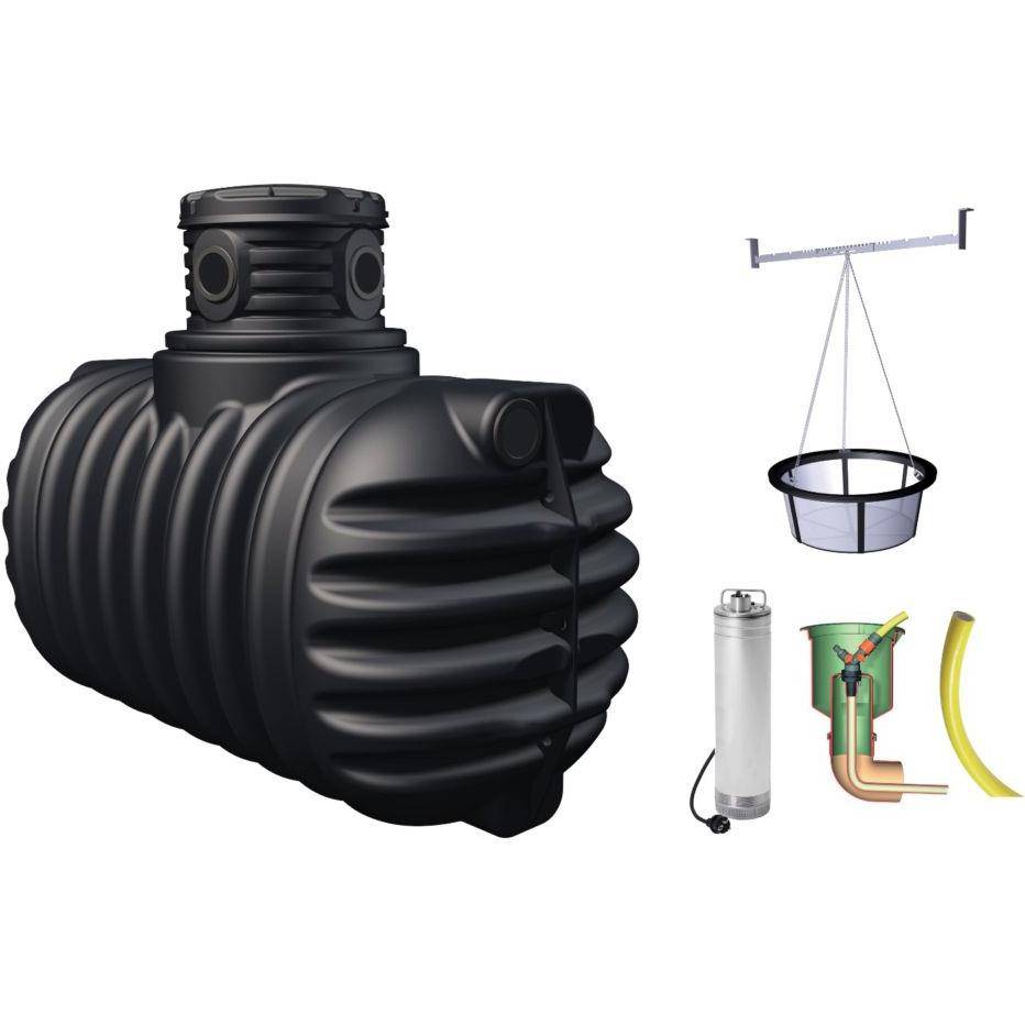4Rain - Récupérateur d'eau de pluie 2650L kit complet inclus Jardin confort - 4Rain - Image 1