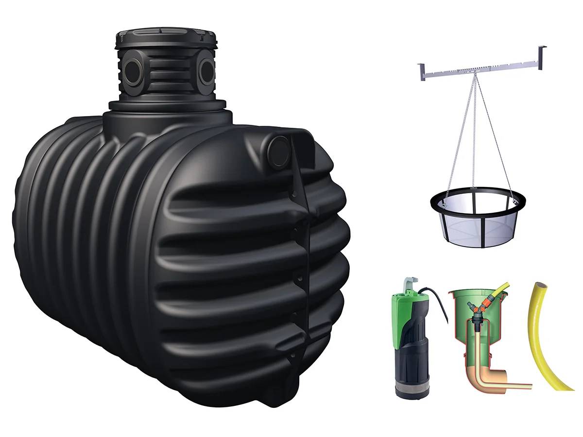 4Rain - Récupérateur d'eau de pluie 2650L kit complet inclus Jardin confort - 4Rain - Image 3