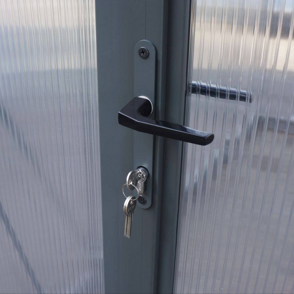 Canopia by Palram - Serre de jardin Polycarbonate Anthracite 4,54 m² – PALRAM - Image 6