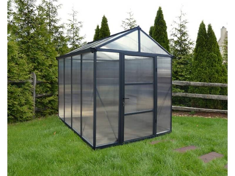 Canopia by Palram - Serre de jardin Polycarbonate Anthracite 4,54 m² – PALRAM - Image 9