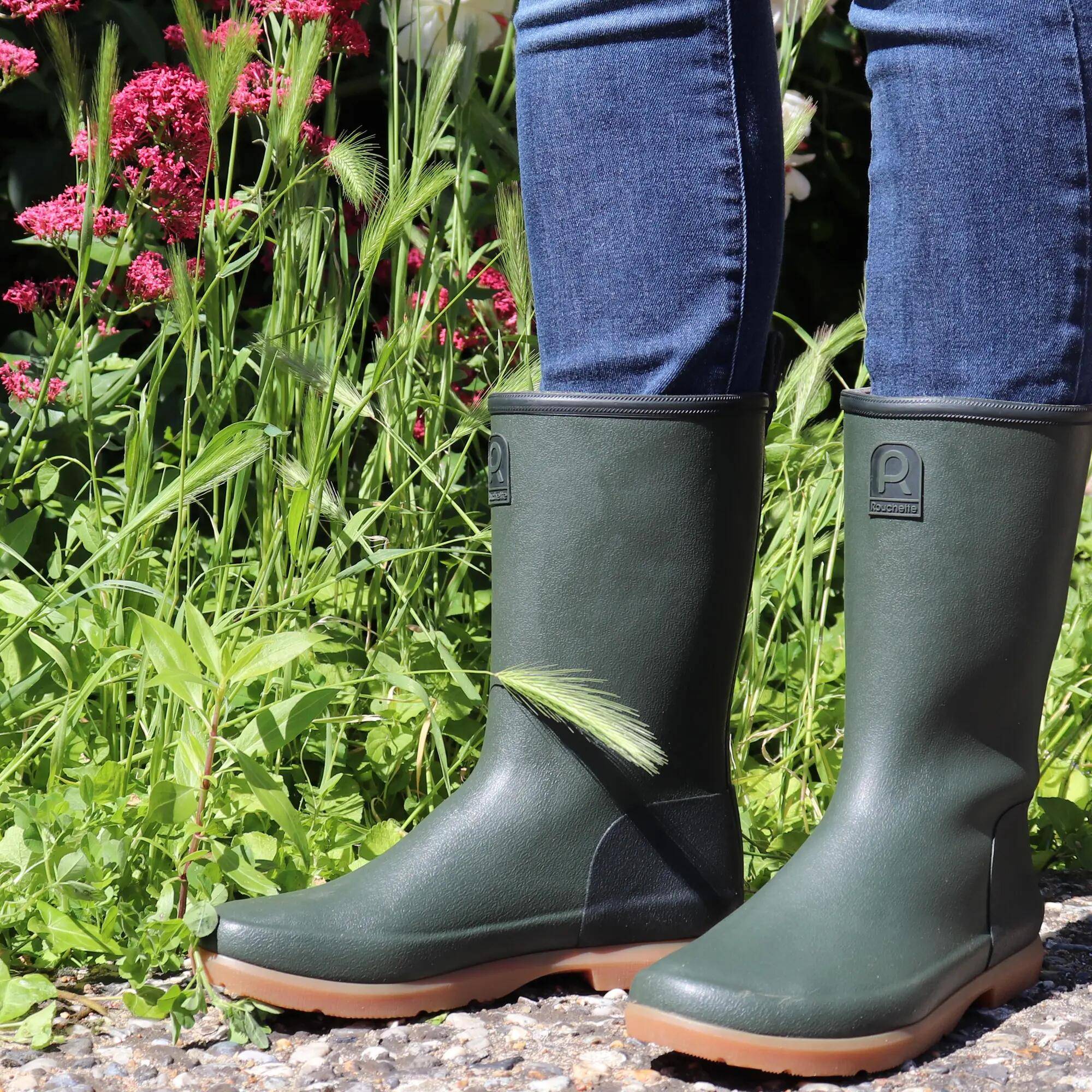 Rouchette - Demi Botte en caoutchouc ORIGIN Kaki taille 46 - Rouchette - Image 7