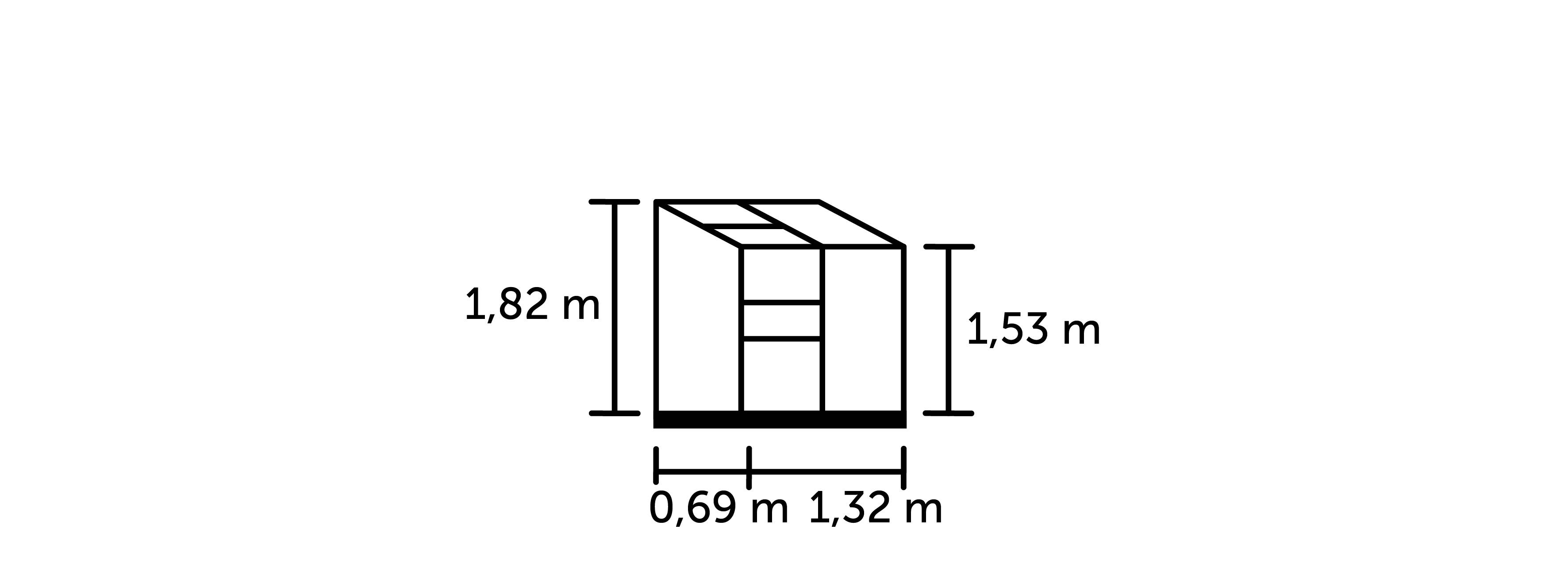 Halls - Serre de jardin adossée polycarbonate aluminium vert 0,9 m² Altan 2 - Halls - Image 4
