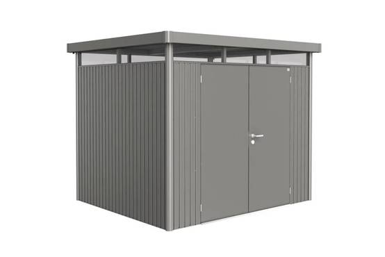 Biohort - Abri de jardin métal double porte toit plat 6,46m² Ep.53mm HighLine - Biohort - Image 9