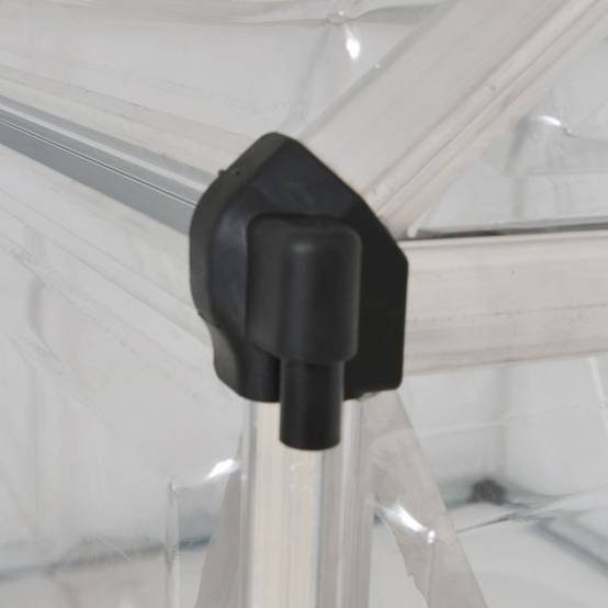 Canopia by Palram - Serre de jardin polycarbonate aluminium brut 3,4 m² Harmony avec embase - Canopia by Palram - Image 3