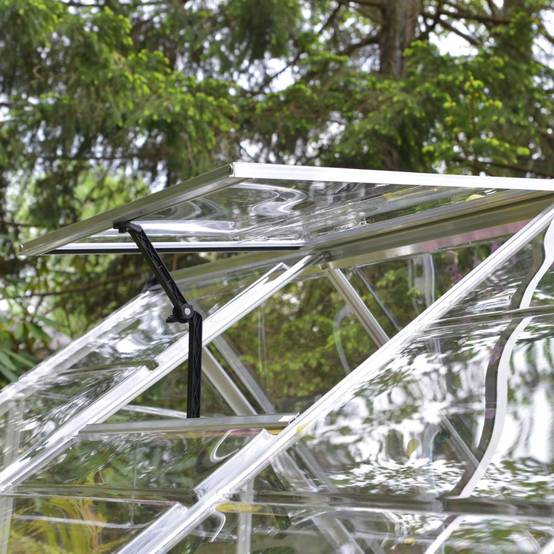 Canopia by Palram - Serre de jardin polycarbonate aluminium brut 3,4 m² Harmony avec embase - Canopia by Palram - Image 11