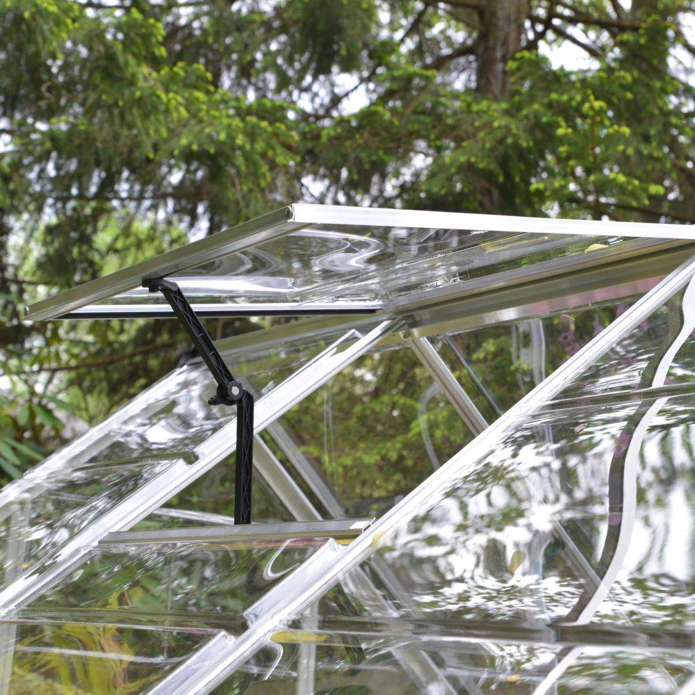 Canopia by Palram - Serre de jardin polycarbonate aluminium brut 3,4 m² Harmony avec embase - Canopia by Palram - Image 11