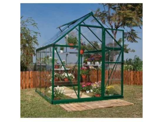 Canopia by Palram - Serre de jardin polycarbonate aluminium brut 3,4 m² Harmony avec embase - Canopia by Palram - Image 2