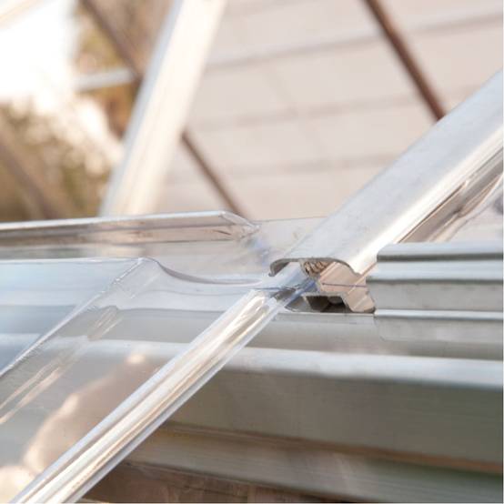 Canopia by Palram - Serre de jardin polycarbonate aluminium brut 3,4 m² Harmony avec embase - Canopia by Palram - Image 7