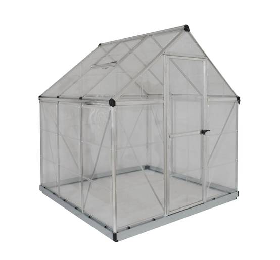 Canopia by Palram - Serre de jardin polycarbonate aluminium brut 3,4 m² Harmony avec embase - Canopia by Palram - Image 18