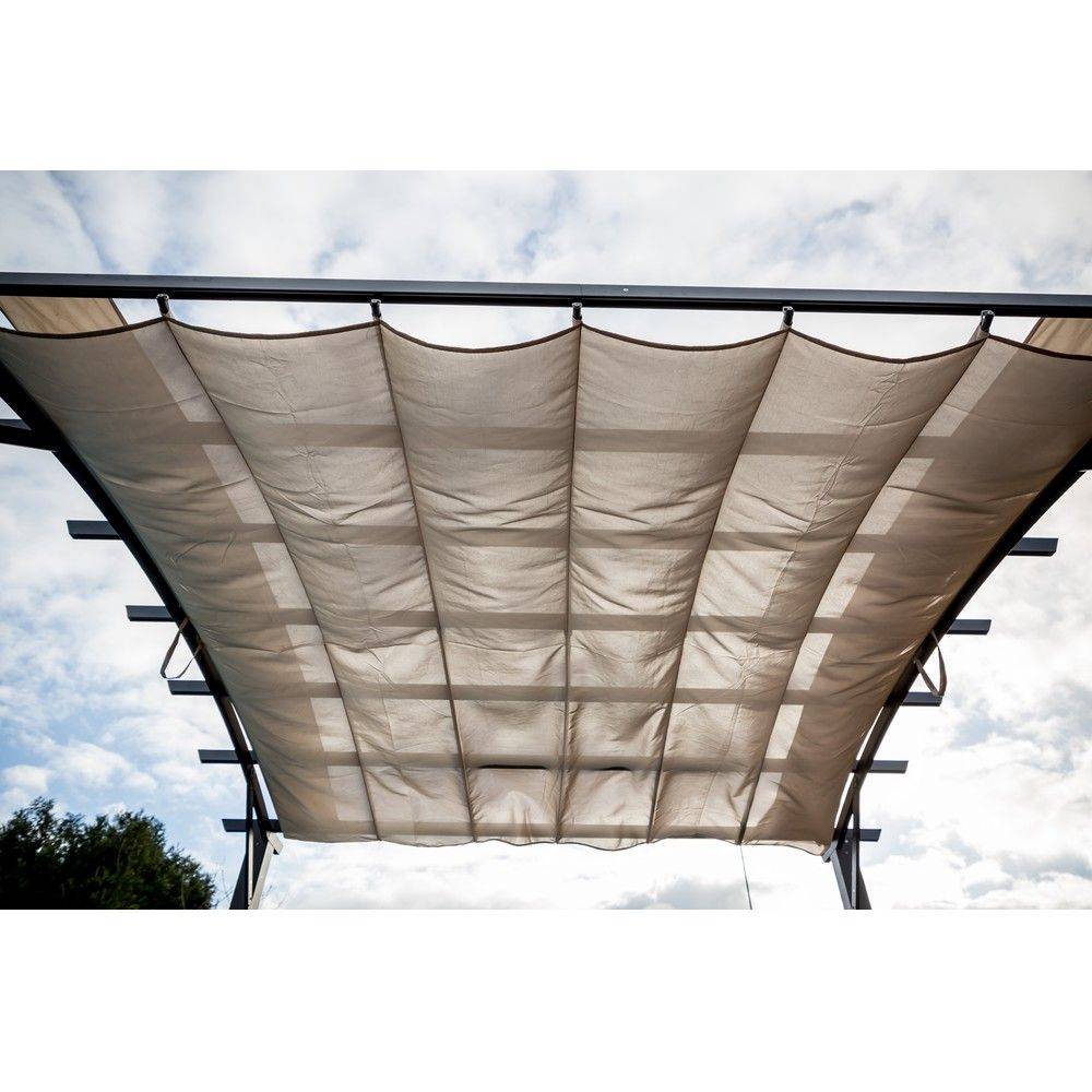 Pergola autoportante aluminium + toile coulissante 3,4 x 3,3 M - Image 6