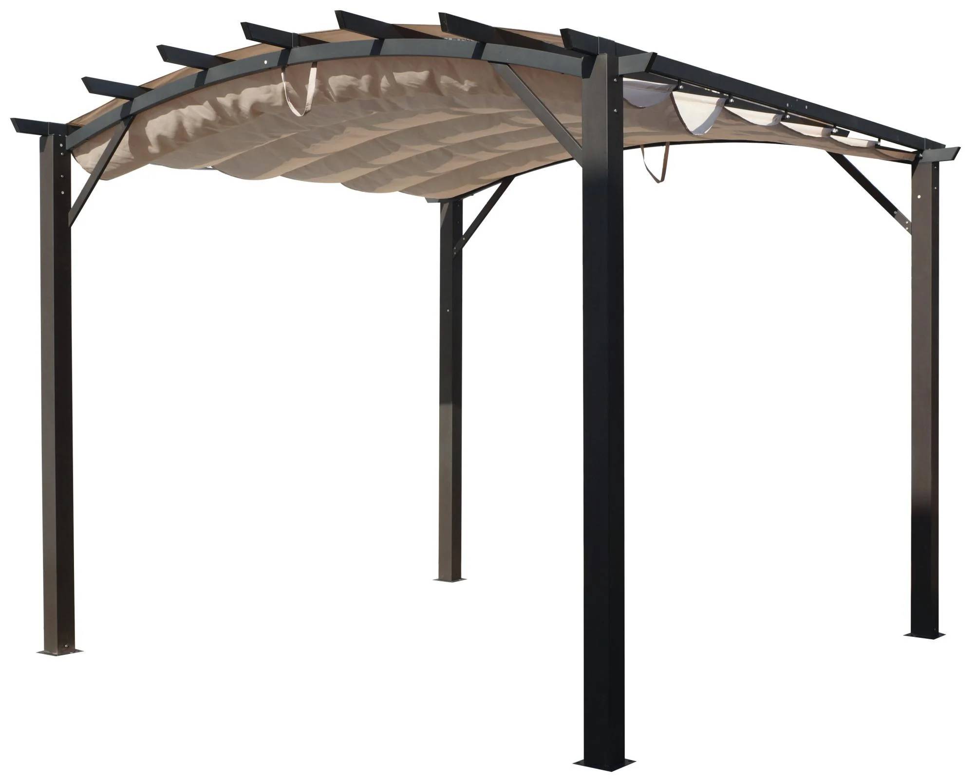 Pergola autoportante aluminium + toile coulissante 3,4 x 3,3 M - Image 15