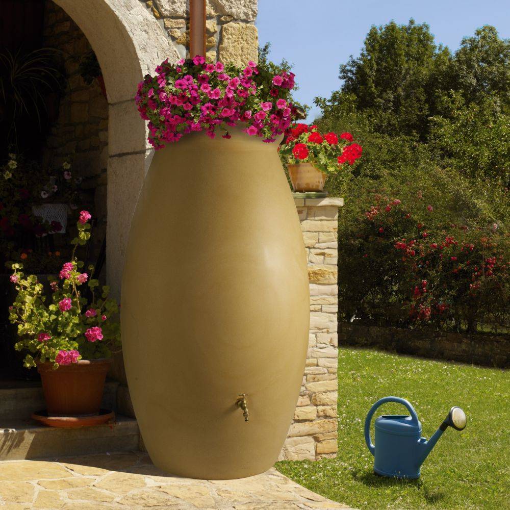 Belli - Récupérateur d'eau de pluie 1000L Jarre beige - BELLI
